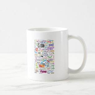 Caneca De Café Quem é… nomes do deus