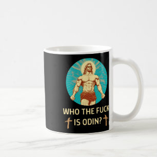 Caneca De Café Quem É Odin Bodybuilding Jesus Malhação Engraçado