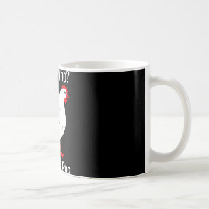 Caneca De Café Quem é que a galinha faz cocô Humor engraçado das