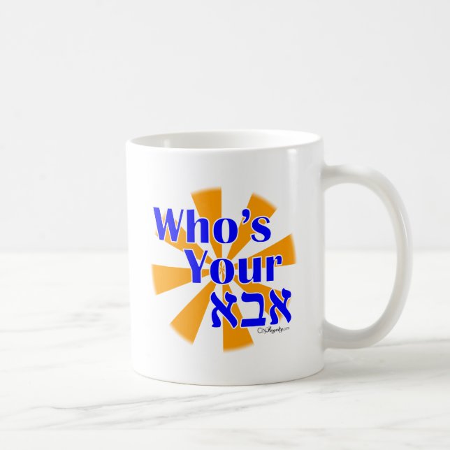 Caneca De Café Quem é seus Abba/pai (Direita)