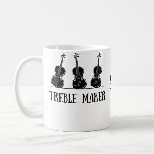 Caneca De Café Quem Faz Violino Soprano Violinista Orquestra