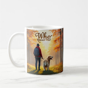 Caneca De Café Quem Resgatou Quem - Homem, ouro de caminhada