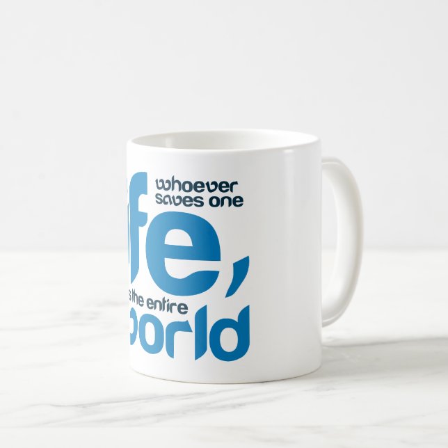 Caneca De Café Quem salva uma vida (Frente Esquerda)