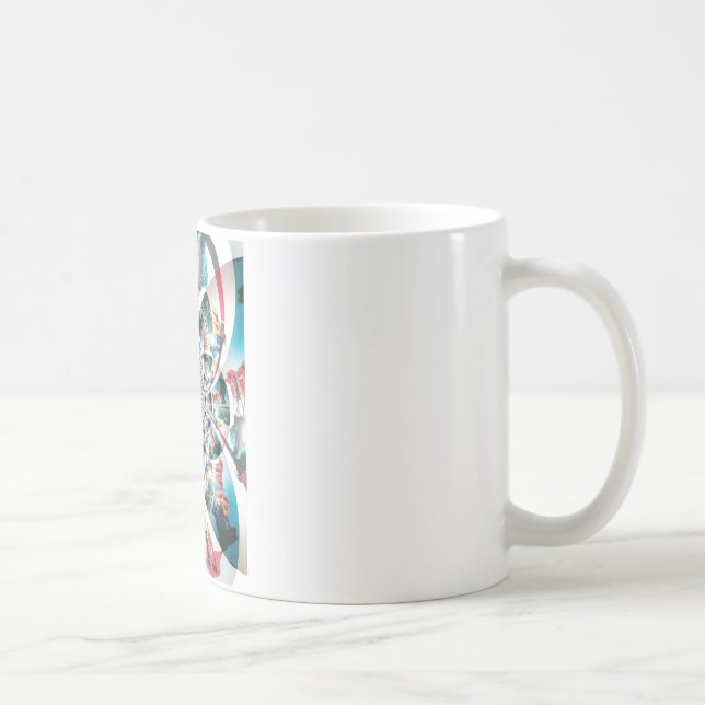 Caneca De Café Quênia Tapeçaria Caleidoscópio Impressão de Arte (Direita)