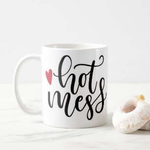 Caneca de café quente da confusão