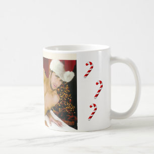Caneca de café quente do papai noel