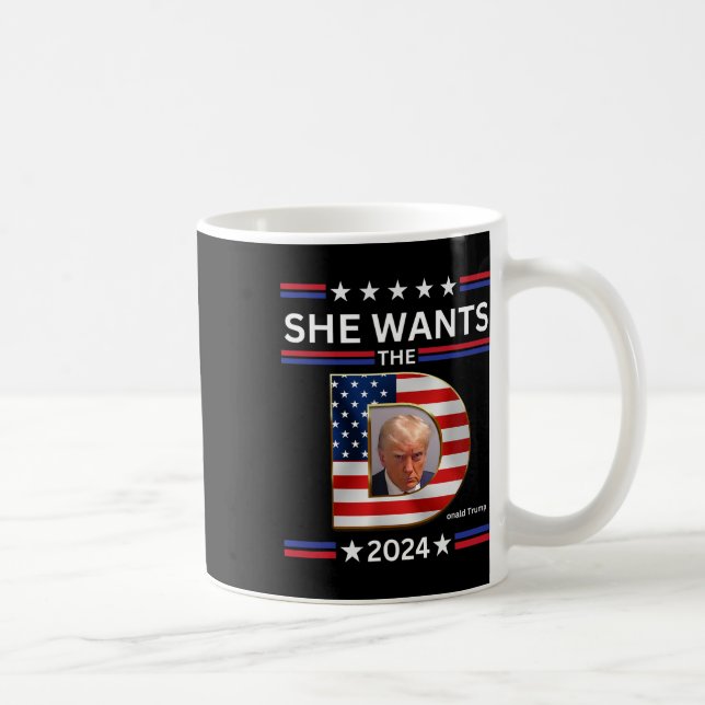 Caneca De Café Quer A Eleição Presidencial D Donald Trump 2024 (Direita)