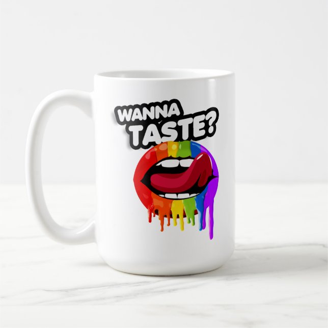 CANECA DE CAFÉ QUER PROVAR O ARCO-ÍRIS (Esquerda)
