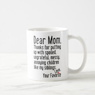 Caneca De Café Querida mãe [Versão Irmão]