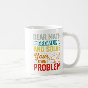 Caneca De Café Querida Matemática Cresce Engraçado Resolução De P
