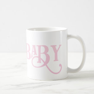 Caneca De Café Querida Personalizada Pálida Cor-de-rosa Moderna