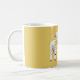 Caneca De Café Querido Cordeiro com Laço Amarelo
