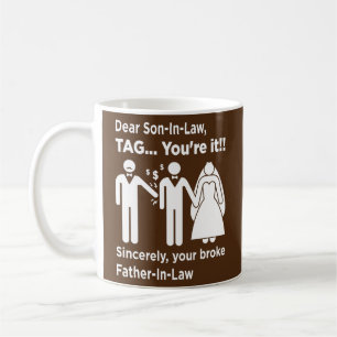 Caneca De Café Querido Genro Pai Da Noiva Pai Casamento