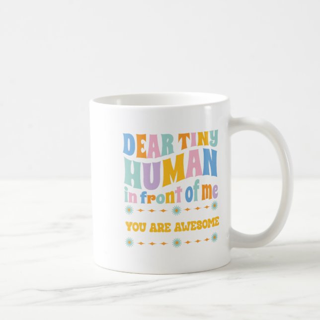 Caneca De Café _Querido Humano Pequeno Na Minha Frente, O Profess (Direita)