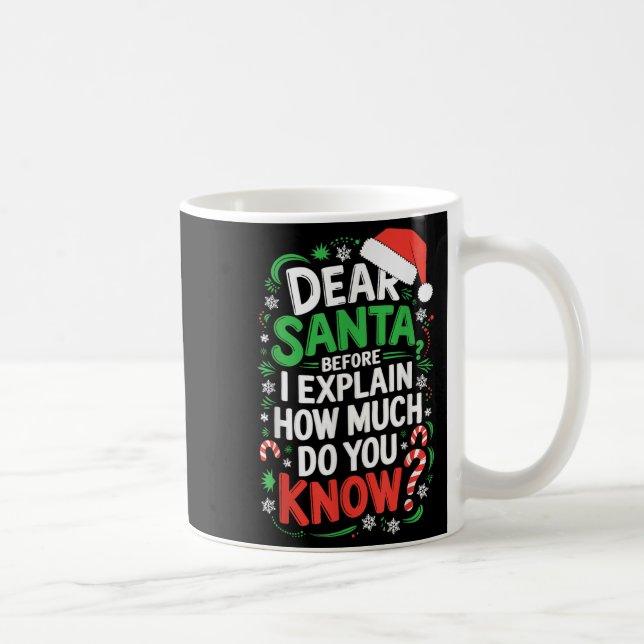 Caneca De Café Querido Papai Noel Antes de Eu Explicar Quanto Voc (Direita)