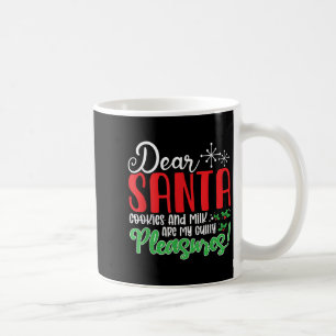 Caneca De Café Querido Papai Noel Biscoitos E Leite São Meu Vício
