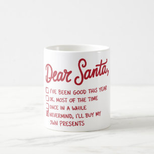 Caneca De Café Querido Papai Noel - Design de Natal