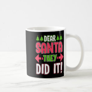 Caneca De Café Querido Papai Noel Eles Fizeram Uma Família Divert