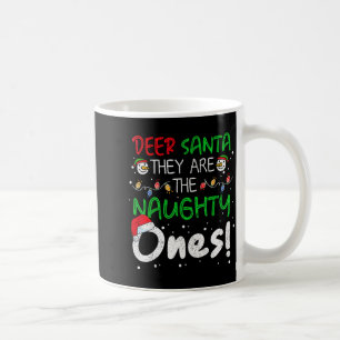 Caneca De Café Querido Papai Noel Eles São Os Travessos Funny Chr
