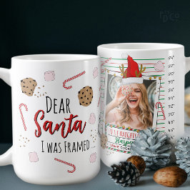 Caneca De Café Querido Papai Noel Engraçado (Fui Incriminado) Fot