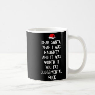 Caneca De Café Querido Papai Noel Engraçado Inapropriado Natal 