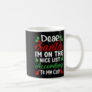 Caneca De Café Querido Papai Noel Estou Na Lista Boa De Acordo Co