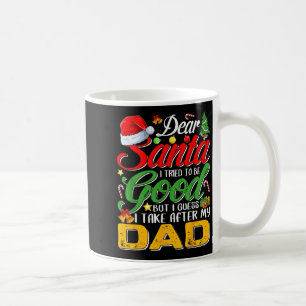 Caneca De Café Querido Papai Noel Eu Tentei Ser Bom Mas Eu Pego D