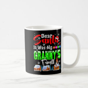 Caneca De Café Querido Papai Noel Foi Culpa Da Minha Avó Papai No