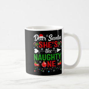 Caneca De Café Querido papai noel o travesso casais natal
