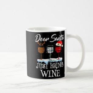Caneca De Café Querido Papai Noel Traga Apenas Vinho Pijama Natal