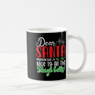 Caneca De Café Querido Papai Noel Travesso Mas Simpático Para Tod