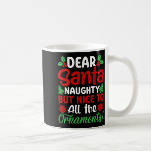 Caneca De Café Querido Papai Noel Travesso Mas Simpático Para Tod