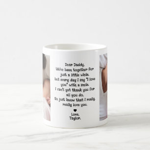 Caneca De Café Querido Papai Poema Fofo 2-Foto