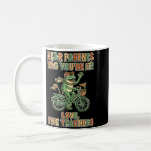 Caneca De Café Queridos Pais Marque Amor Os Professores Gráfico
