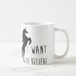 Caneca De Café Quero Acreditar Em Unicorn Mug<br><div class="desc">Quero Acreditar Em Unicorn Mug</div>