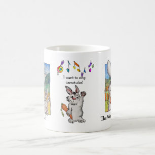 Caneca De Café Quero Cantar Coelhos de Carrot Mug