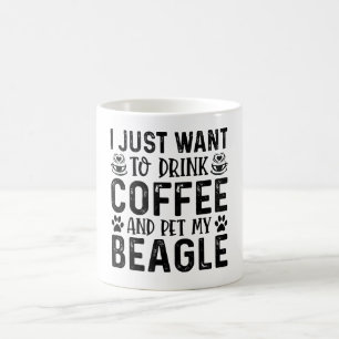 Caneca De Café Quero Pet My Beagle