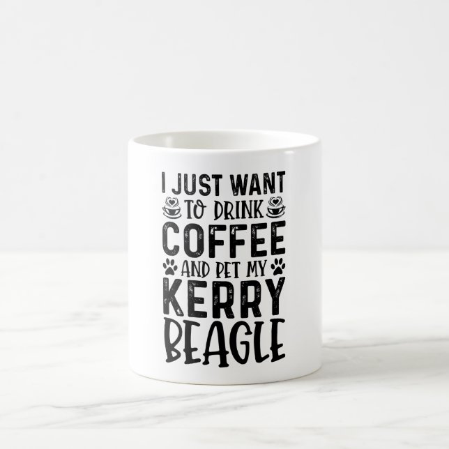 Caneca De Café Quero Pet My Kerry Beagle (Centro)