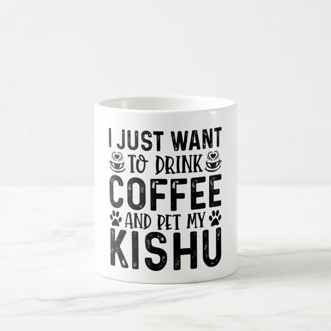 Caneca De Café Quero Pet My Kishu (Centro)