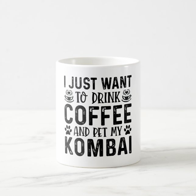 Caneca De Café Quero Pet My Kombai (Centro)