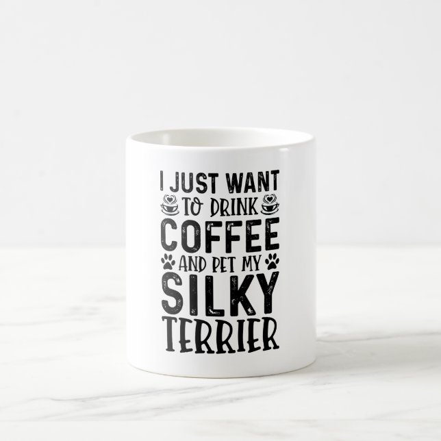 Caneca De Café Quero Pet My Silky Terrier (Centro)