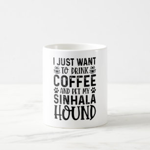 Caneca De Café Quero Pet My Sinhala Hound