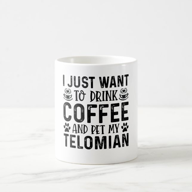 Caneca De Café Quero Pet My Telomian (Centro)