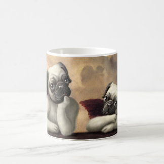 Caneca De Café Querubins do Pug inspirados por Raphael