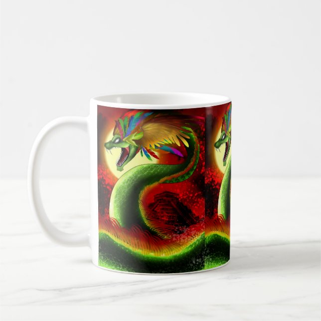 Caneca De Café Quetzalcoatl Deus asteca (Esquerda)