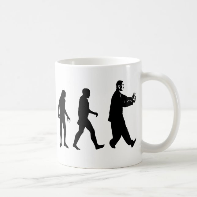 Caneca De Café Qui da evolução humana TAI (Direita)