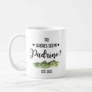 Caneca De Café Quieres Ser Mi Padrino 2022 Mug