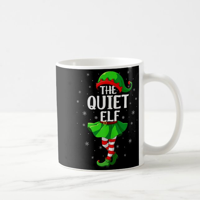 Caneca De Café Quiet Elf Christmas Girls Women Elf Squad Xmas Fam (Direita)