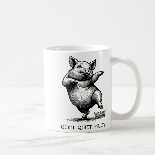 Caneca De Café Quiet Ggy Meme Feminist Subtle Humor Protest Resis (Direita)