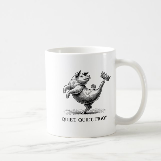 Caneca De Café Quiet Ggy Meme Feminist Subtle Humor Protest Resis (Direita)